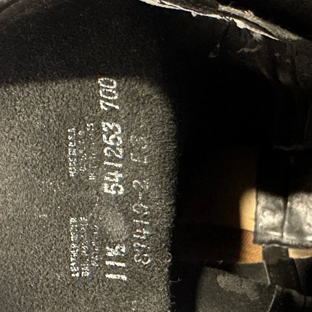Vintage Frye Black Leather Boots Mens 11.5 - Picture 5 of 6